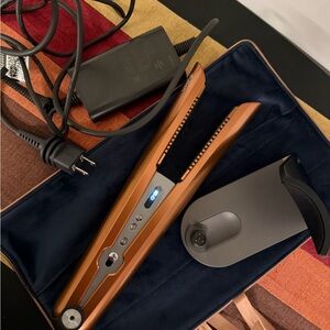 Dyson Copper Hair Straightener with Black Accents